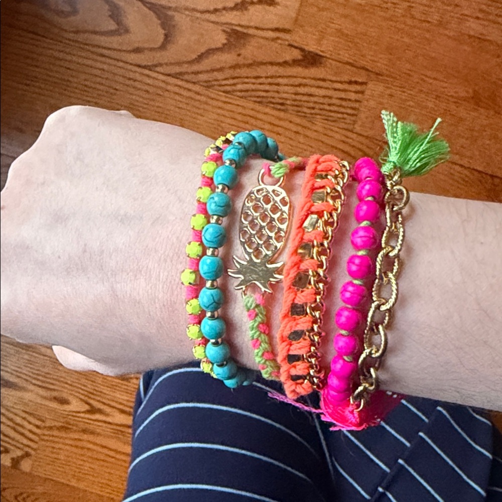 Vintage lily Pulitzer cluster bracelet